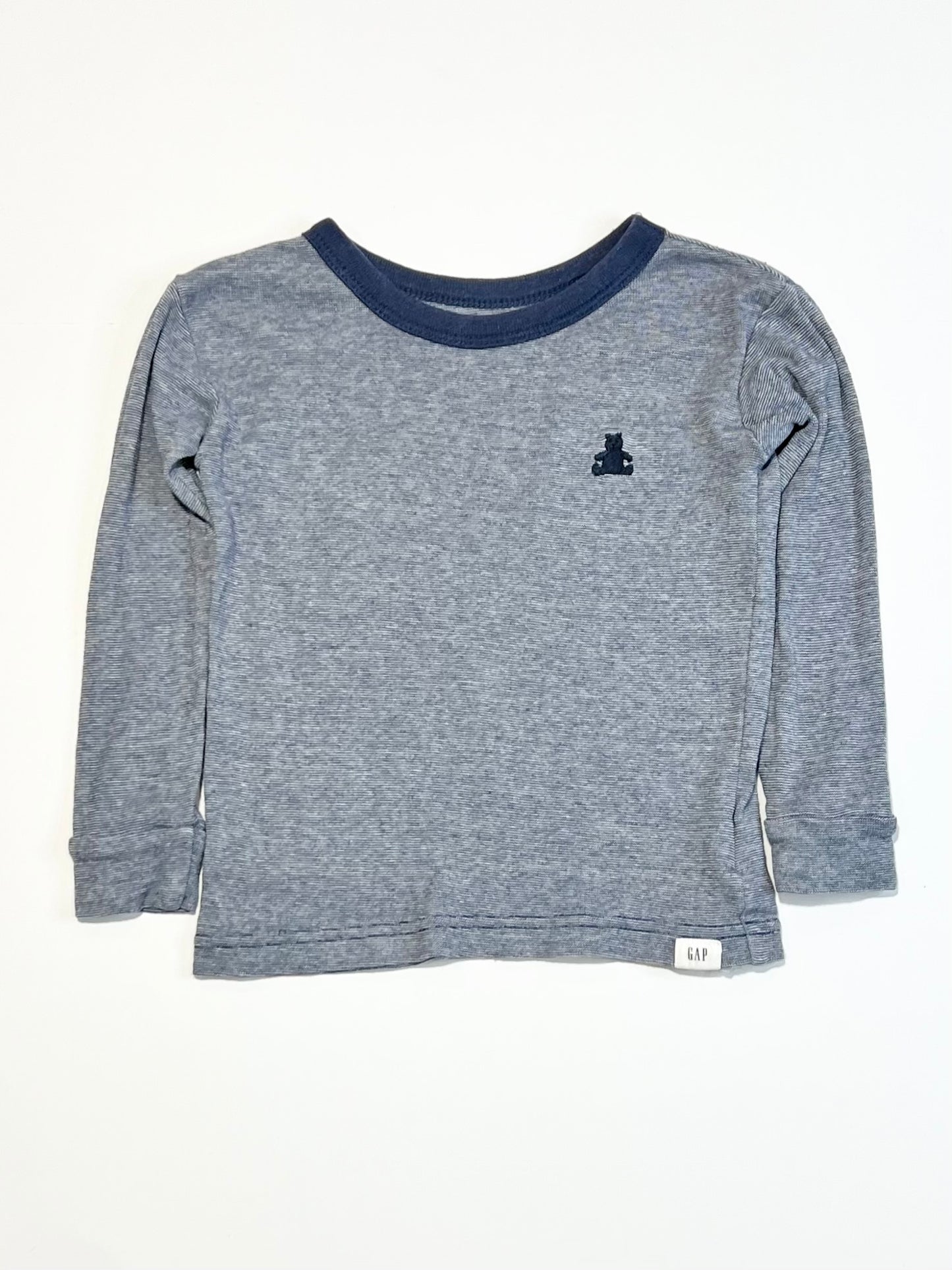 Navy bear top - Size 2