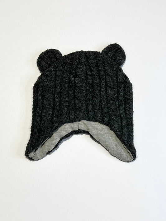 Grey beanie - Size 0-6 months