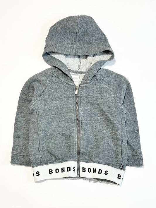 Grey zip hoodie - Size 2