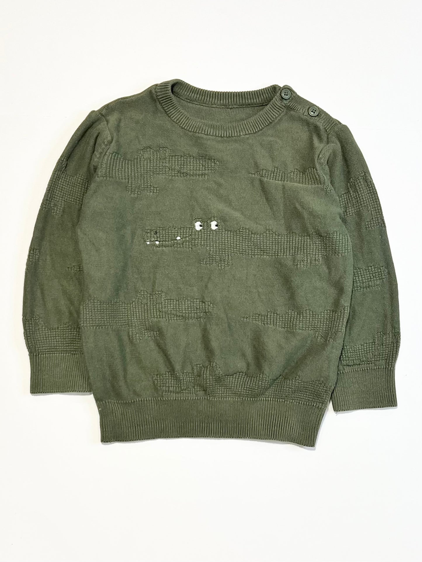 Green crocs jumper - Size 2