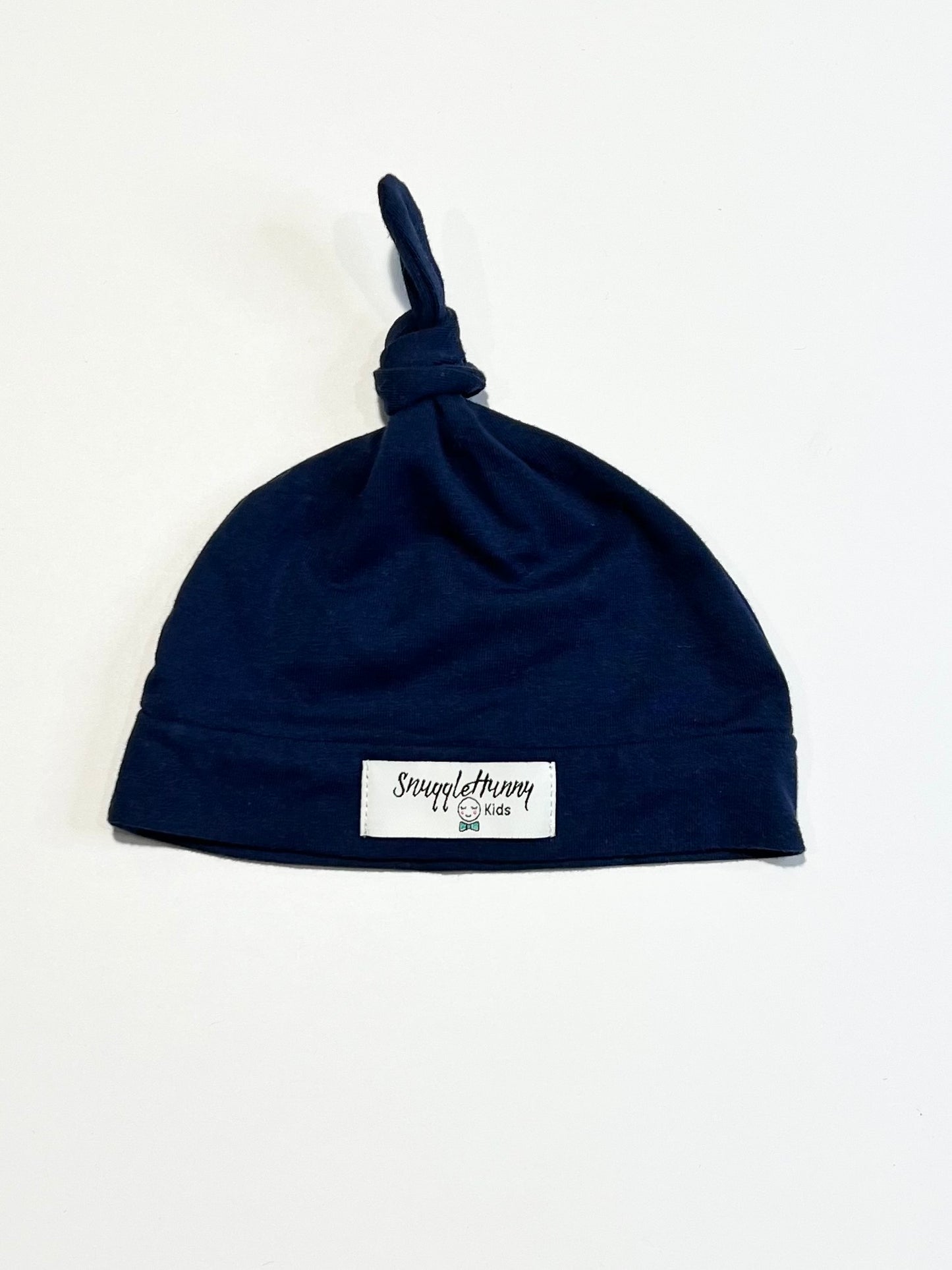 Organic knotted beanie - Size 0-6 months