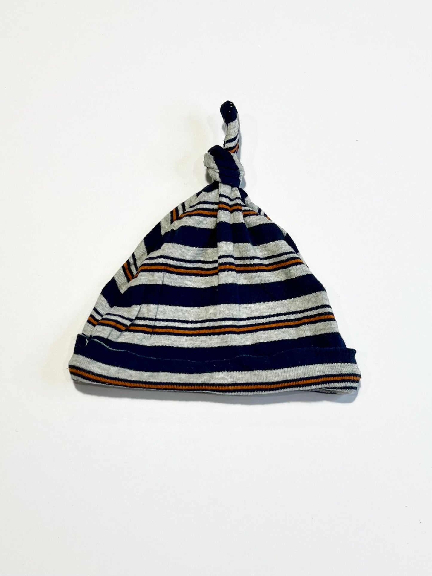 Striped ribbed beanie - Size 3-6 months