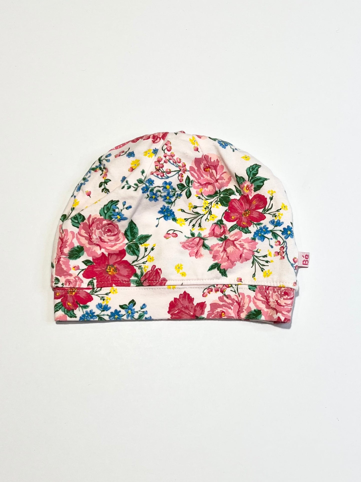 Floral beanie - Size 3-9 months