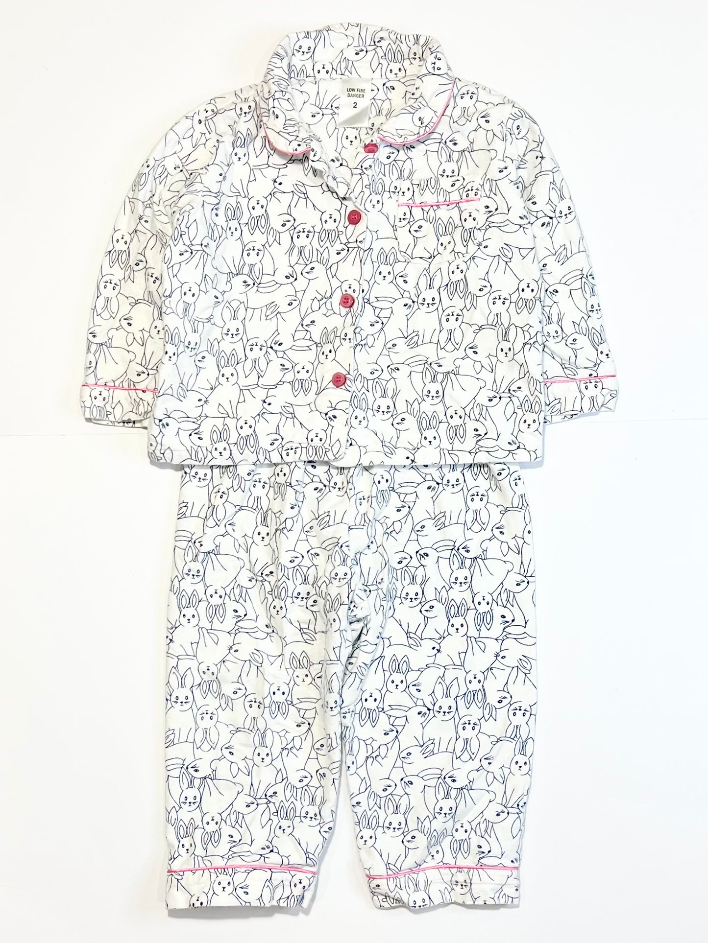Flannelette pyjamas - Size 2