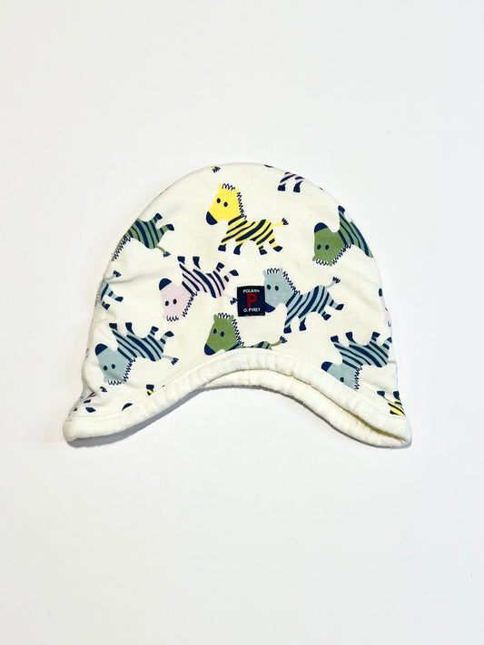 Zebras beanie - Size 1-2 months