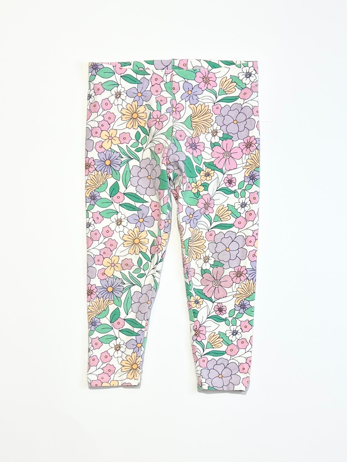 Floral leggings - Size 2