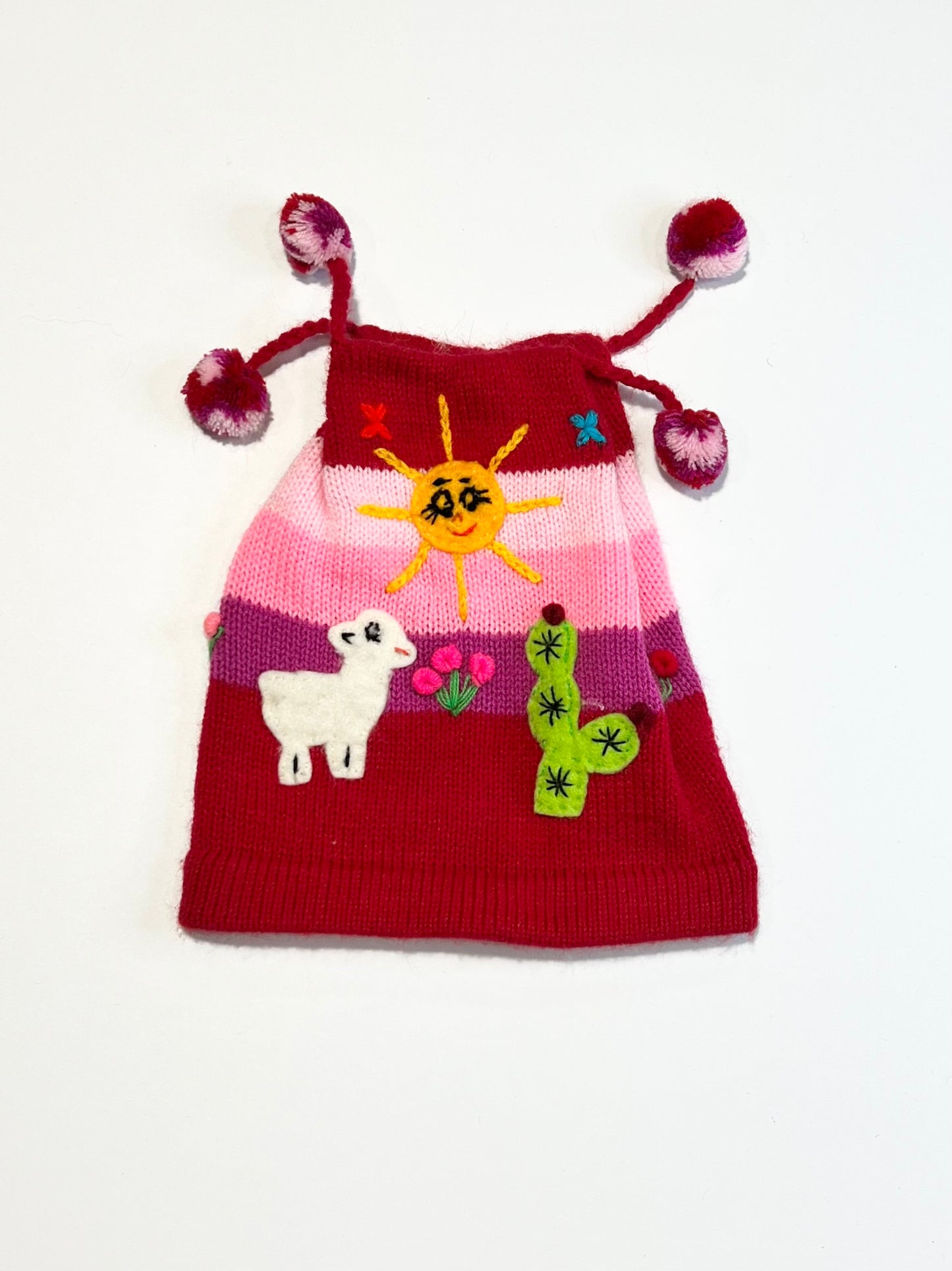 Knit pompom beanie - Size 6-24 months