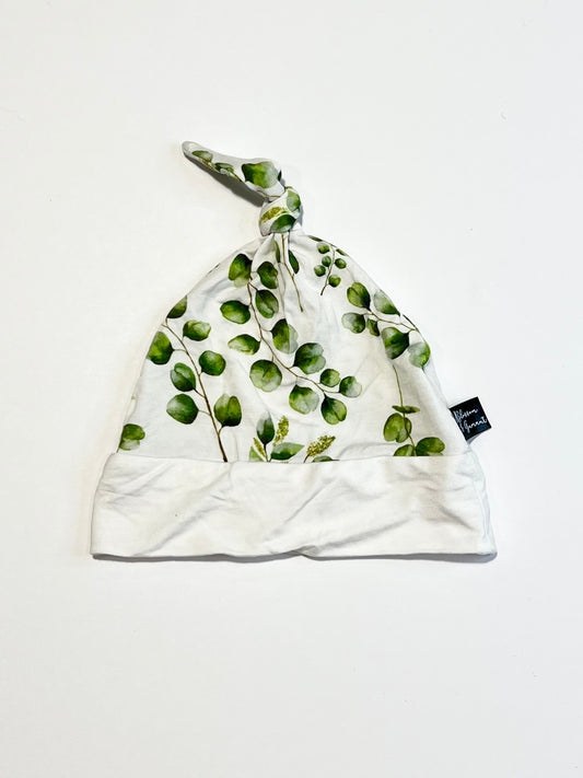 Bamboo knot beanie - Size 3-6 months