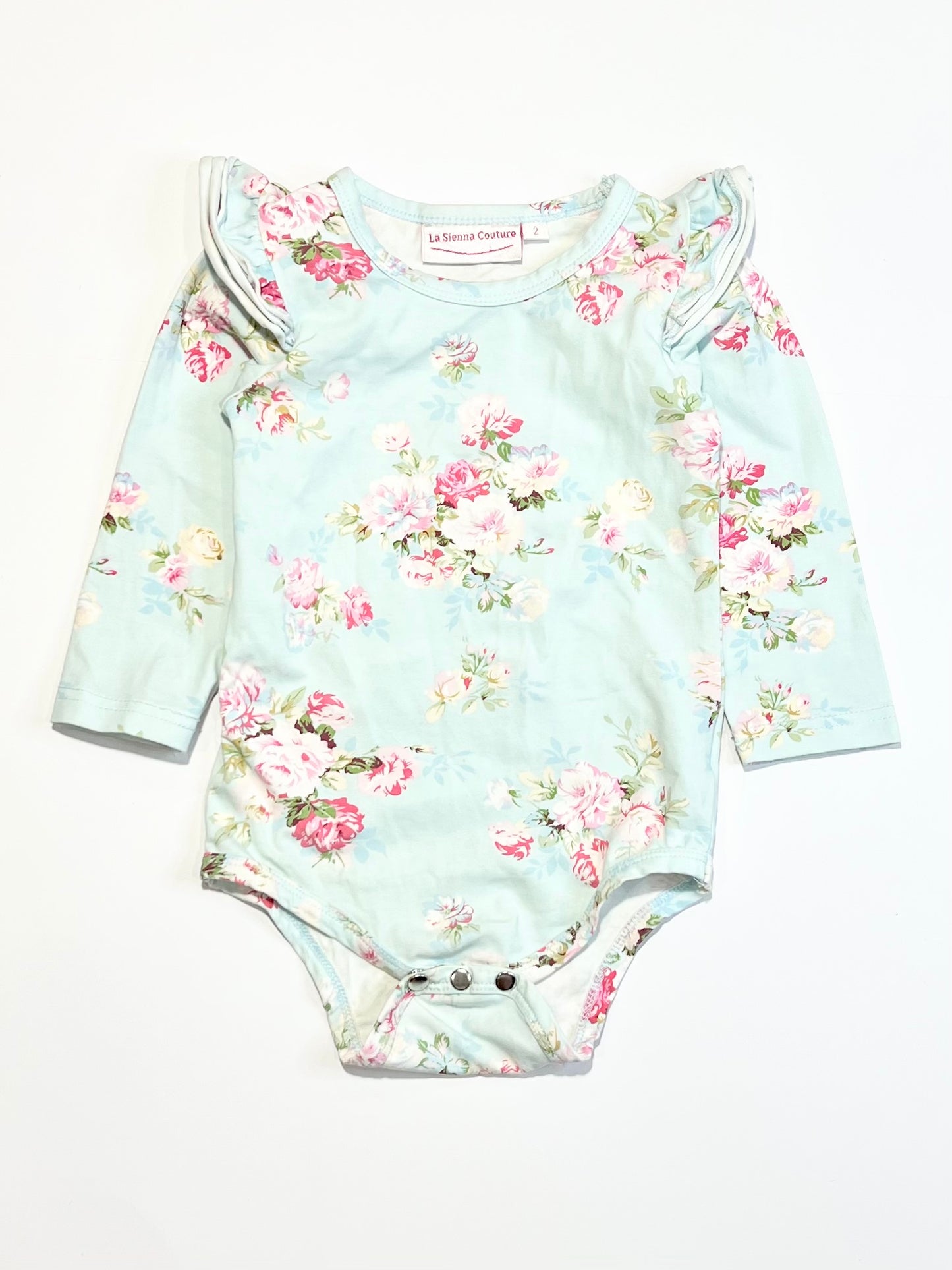 Floral flutter bodysuit - Size 2