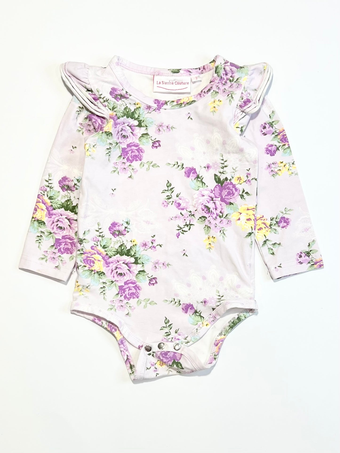 Floral flutter bodysuit - Size 2