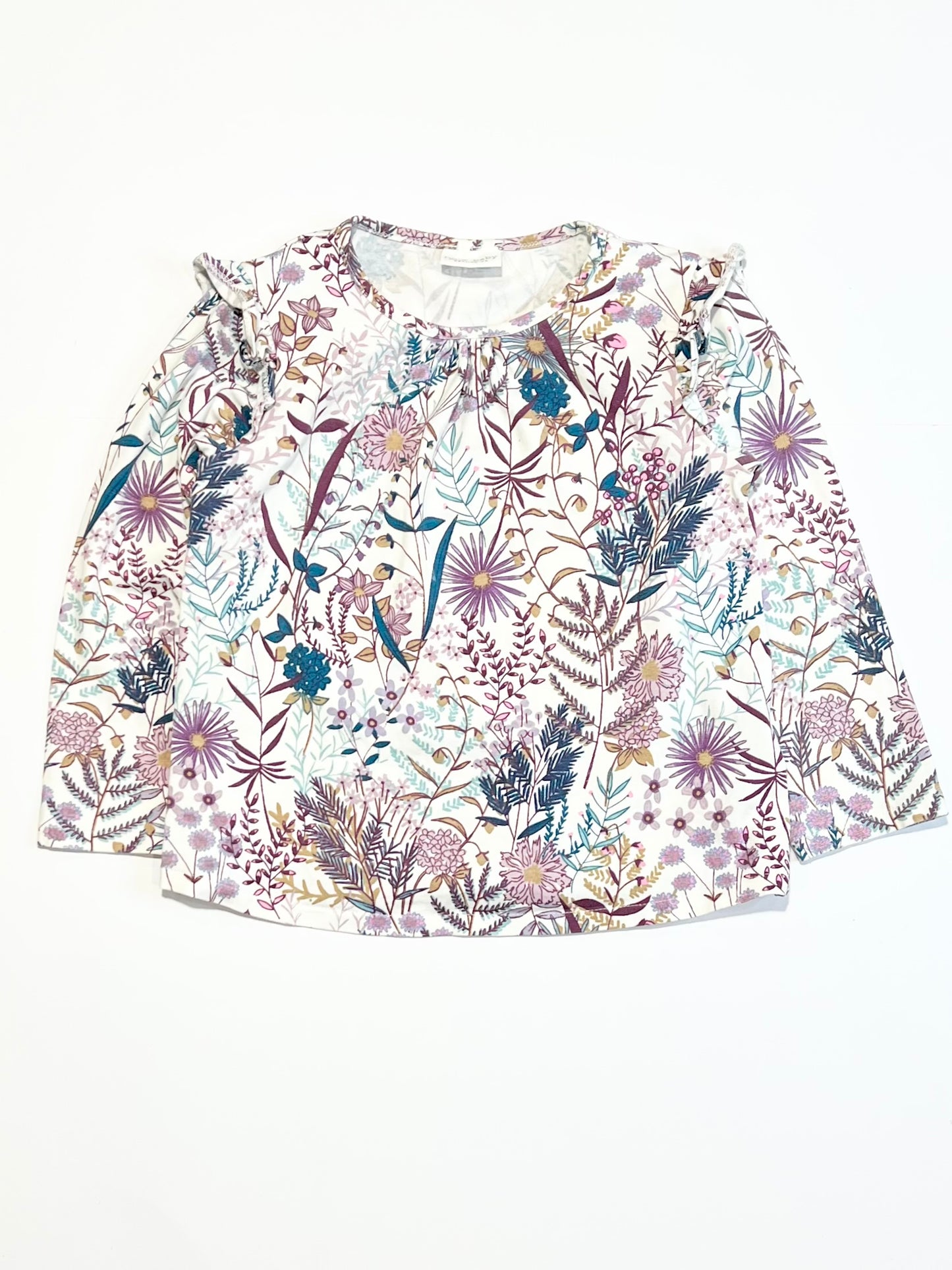 Floral jersey top - Size 2