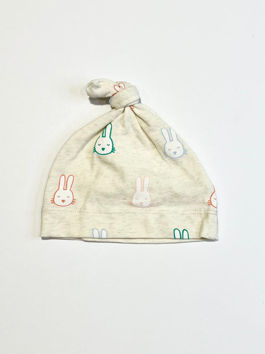 Bunny knot beanie - Size newborn