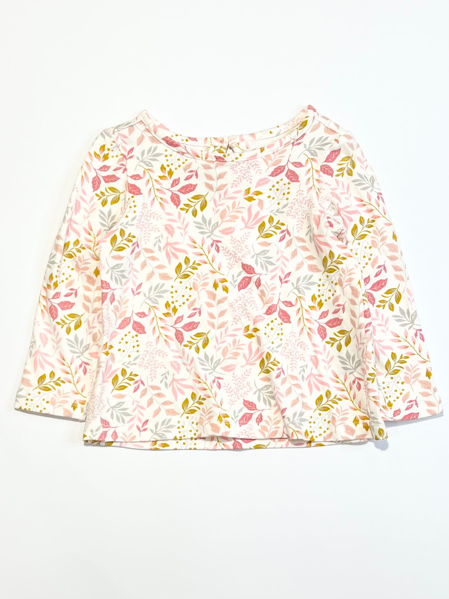 Leafy jersey top - Size 2
