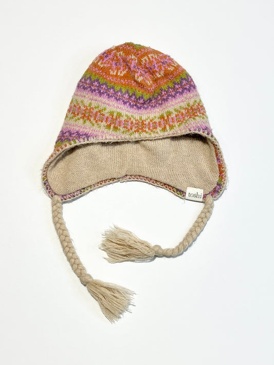 Patterned knit beanie - Size 0-8 months