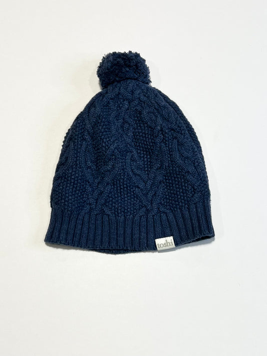 Navy knit beanie - Size 4+
