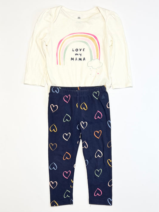 Love my mama set - Size 2