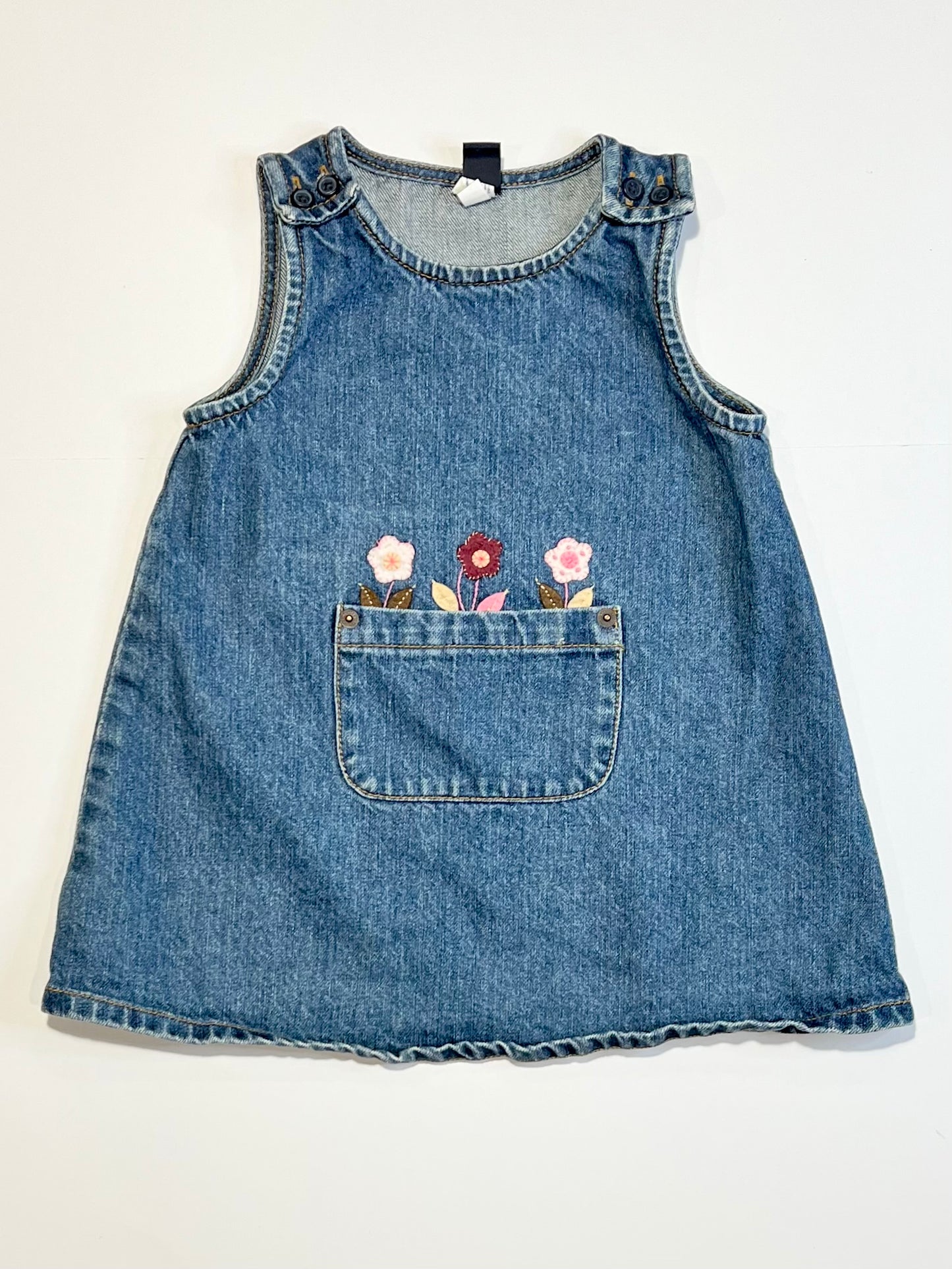 Floral denim dress - Size 2