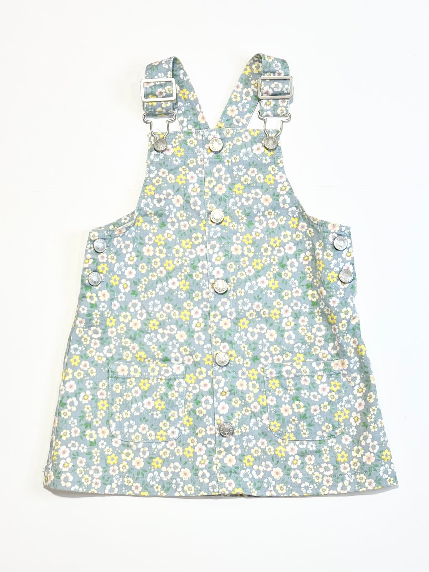 Floral pinafore - Size 2