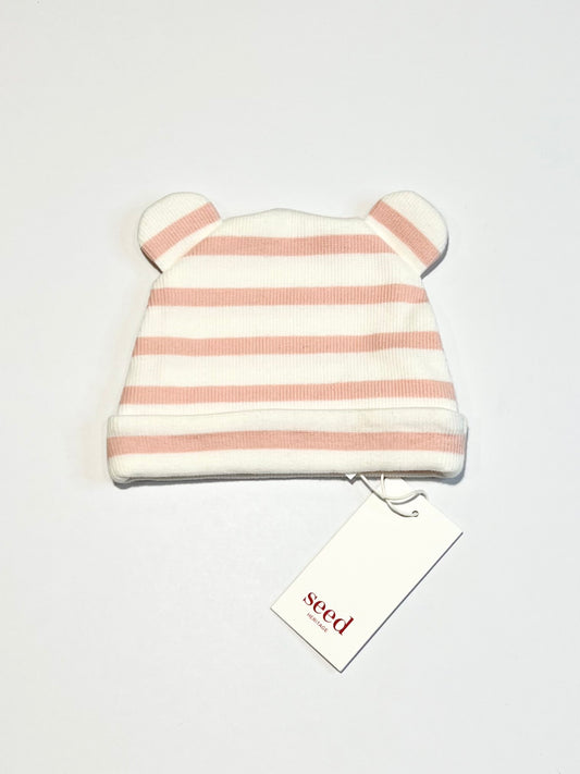 Ribbed beanie brand new - Size newborn