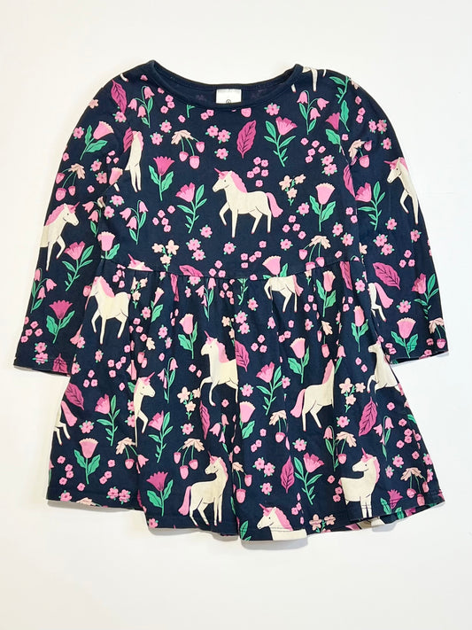 Unicorn jersey dress - Size 2