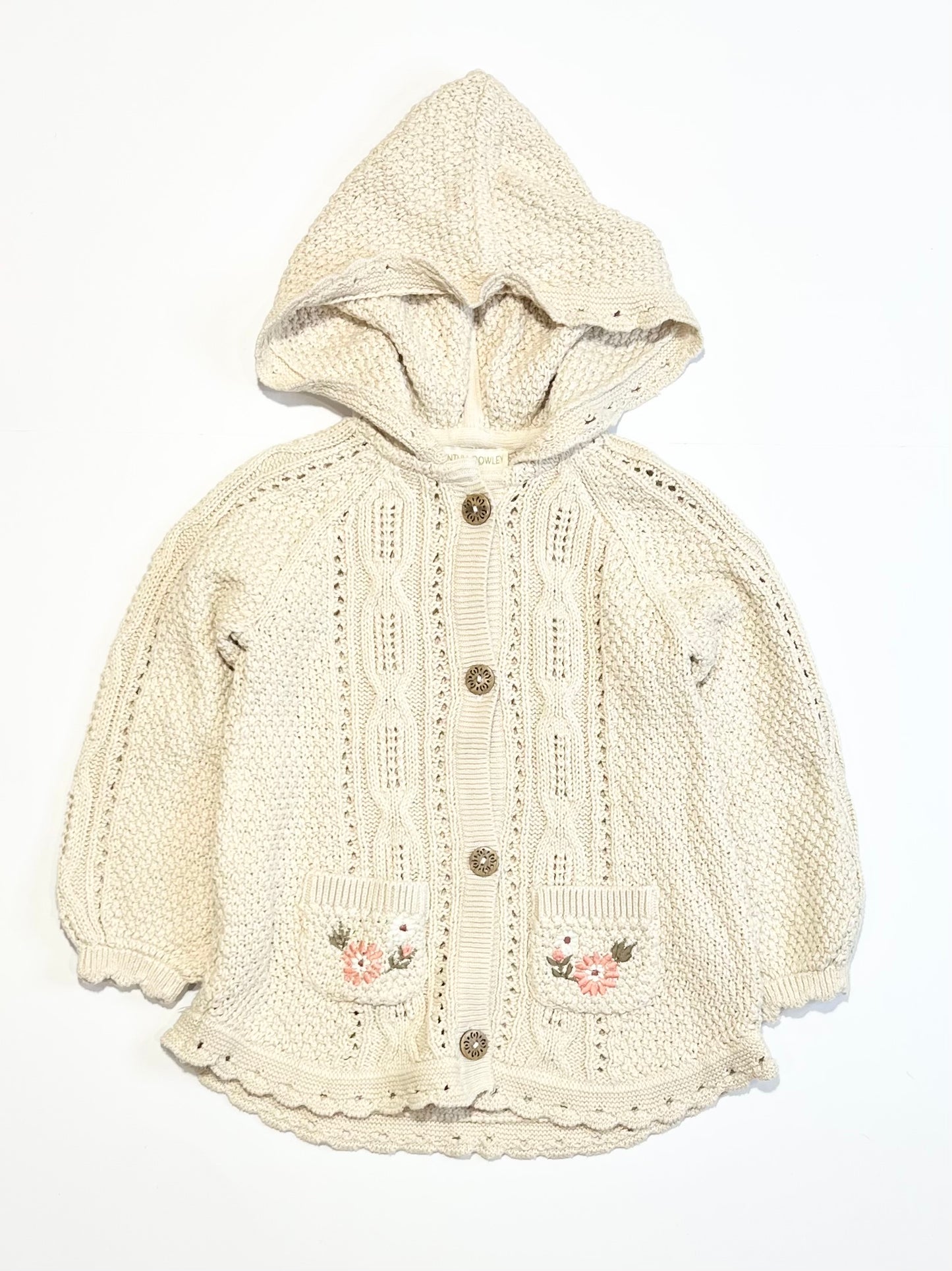 Hooded knit jacket - Size 2