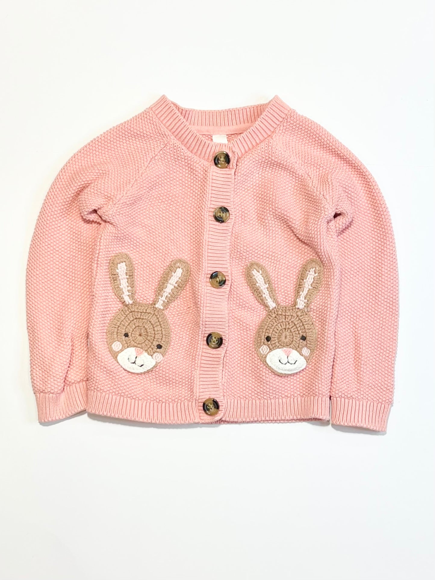 Pink bunny cardigan - Size 2