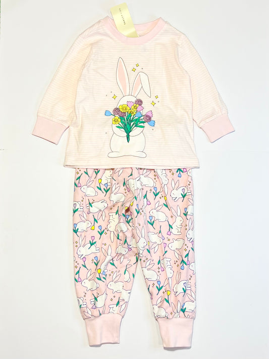 Pink bunny pyjamas brand new - Size 1