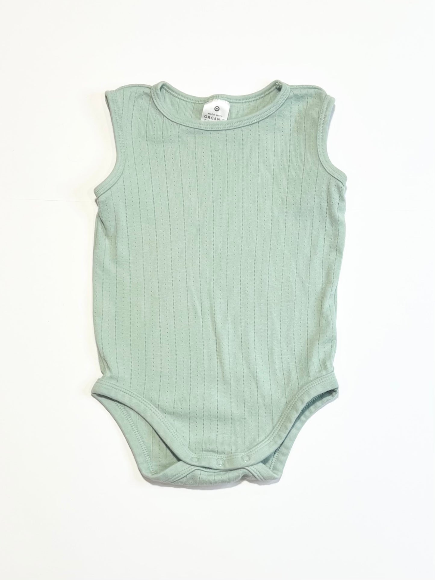Green pointelle bodysuit - Size 1
