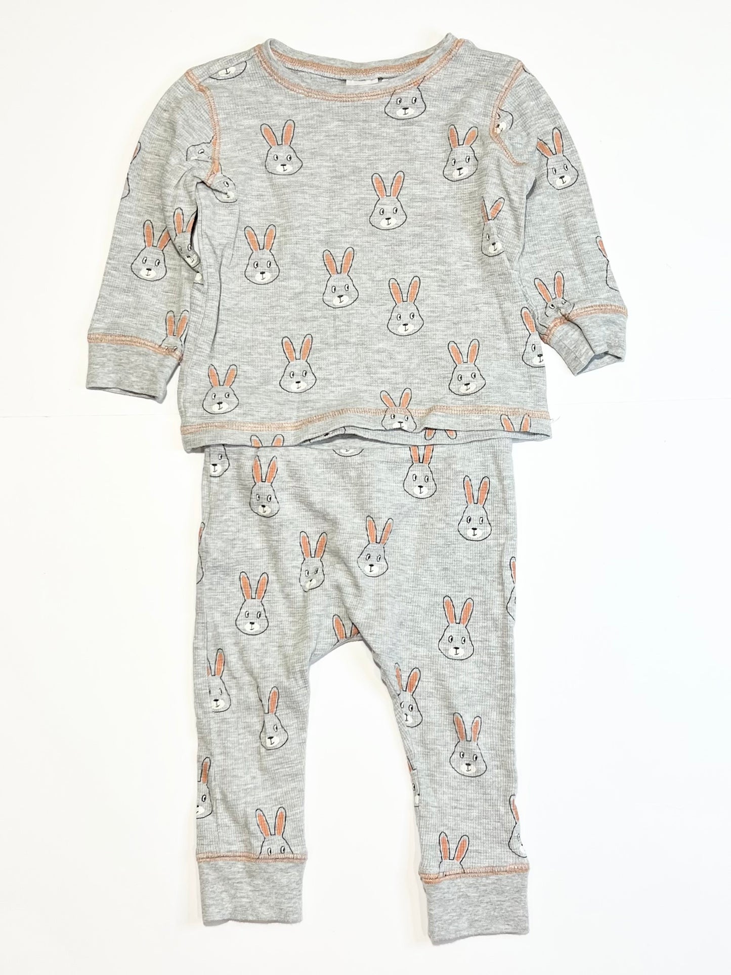 Waffle bunny pyjamas - Size 1