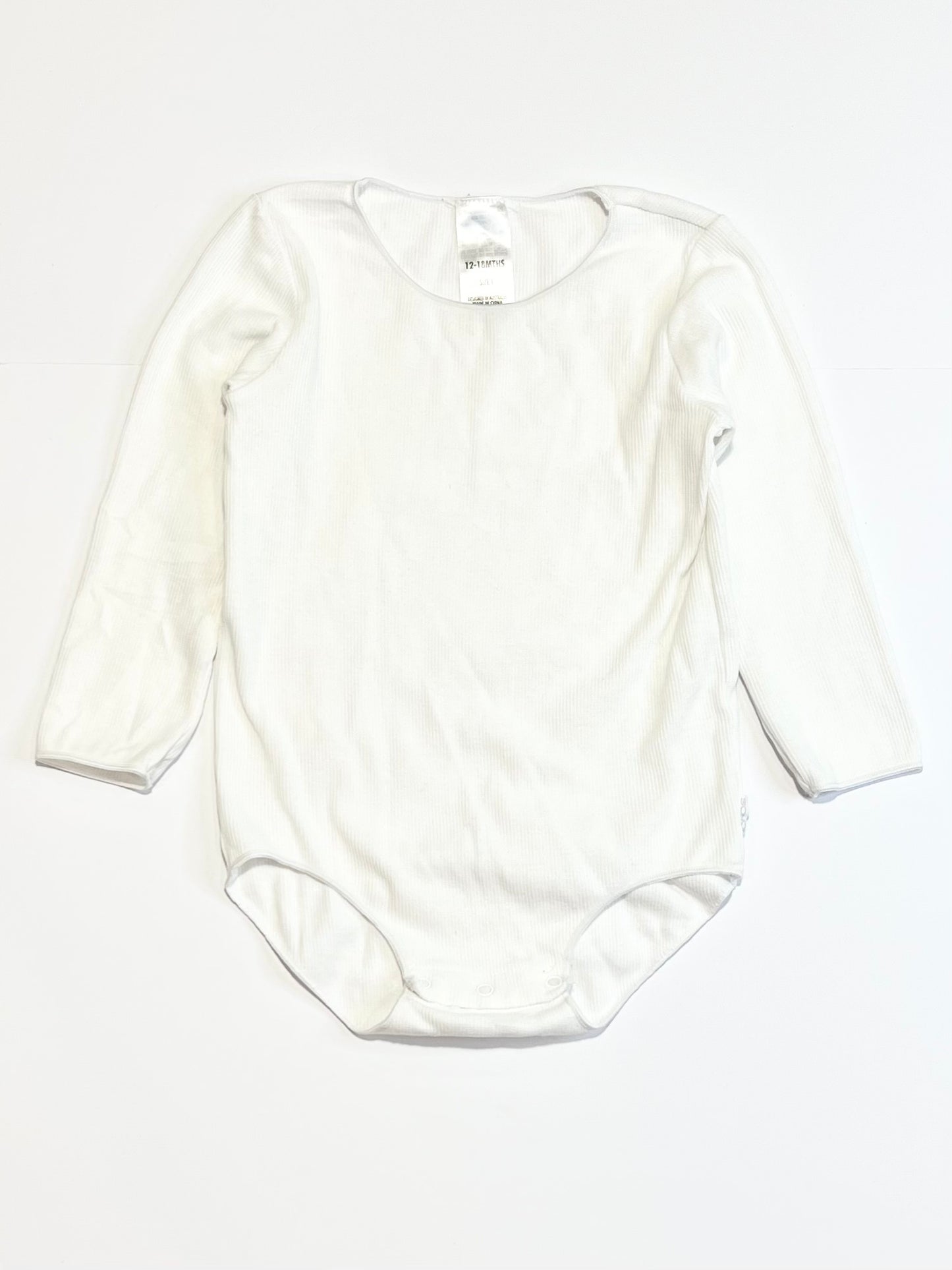 White ribbed bodysuit - Size 1