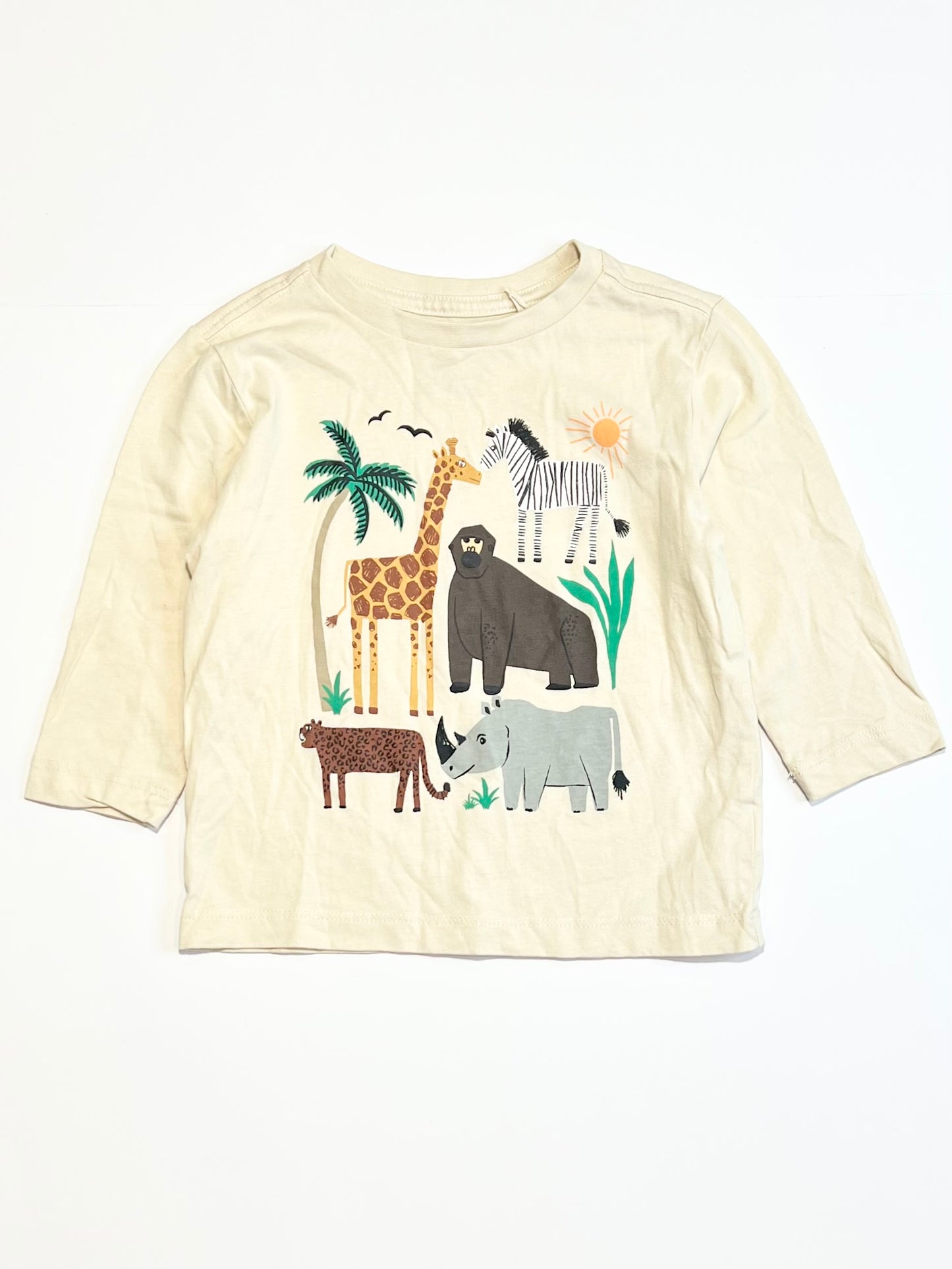 Tan animals top - Size 1