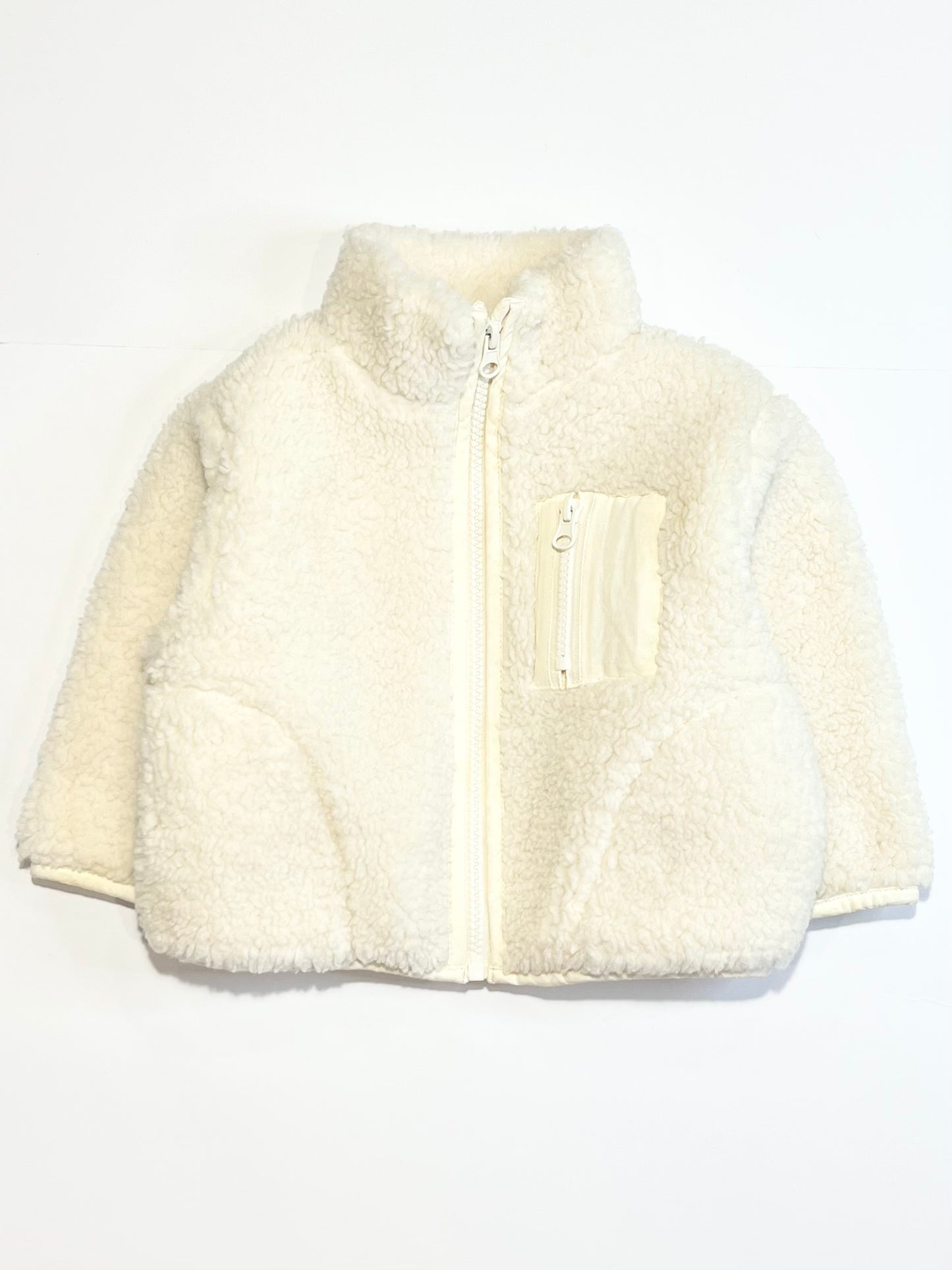 White fleece jacket - Size 1
