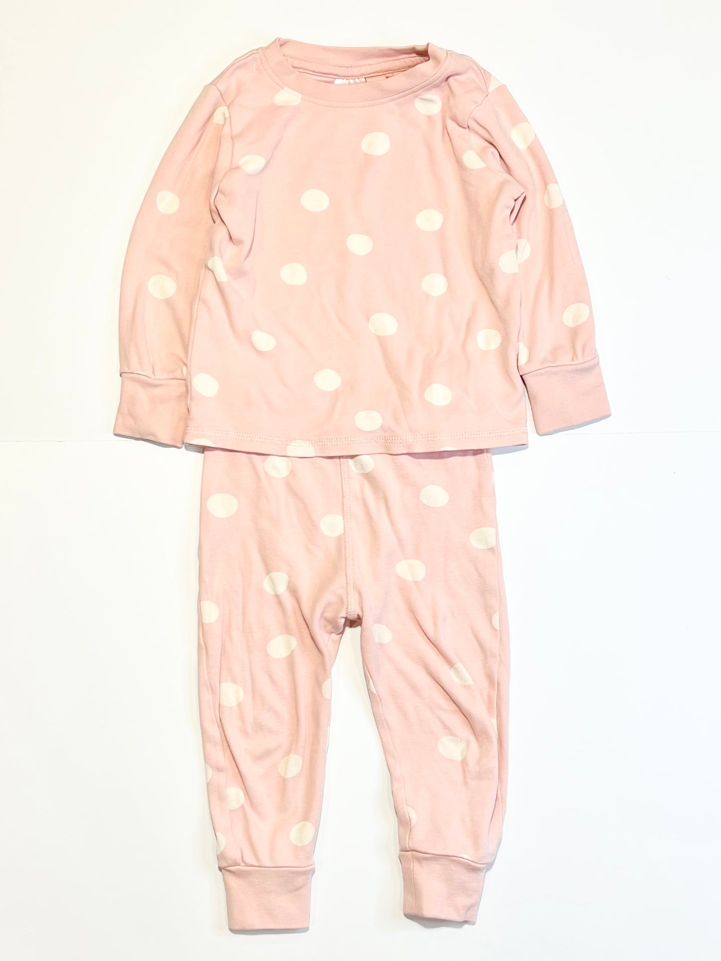 Pink spot pyjamas - Size 1