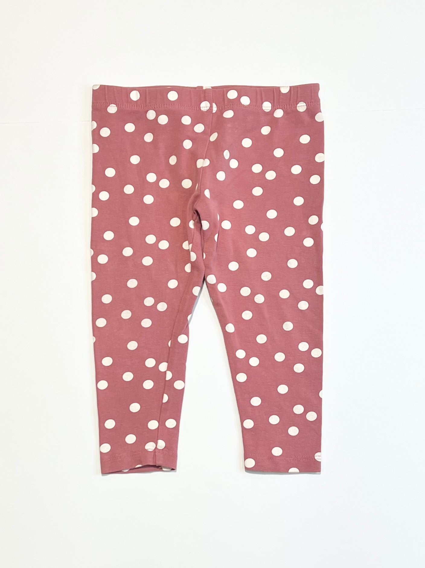 Pink spot leggings - Size 1