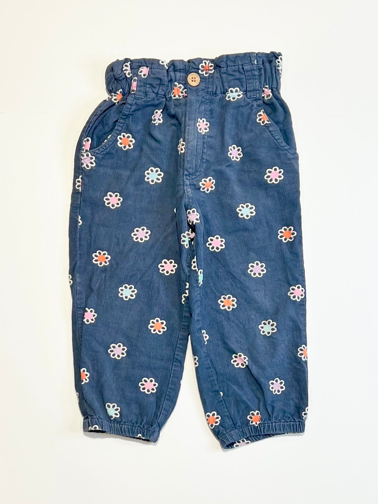 Floral corduroy pants - Size 1