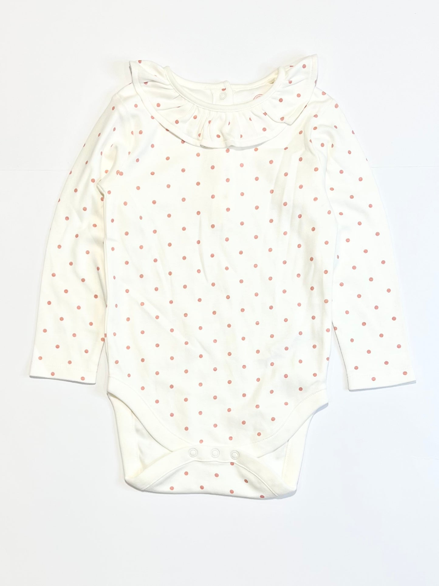 Pink spotty bodysuit - Size 1