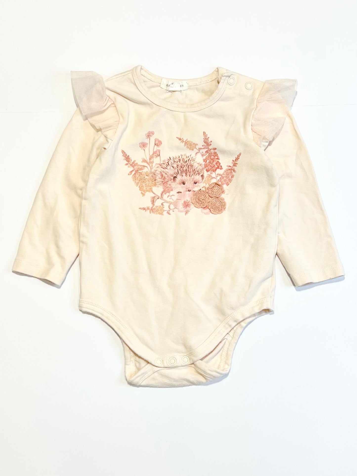 Pink hedgehog bodysuit - Size 1