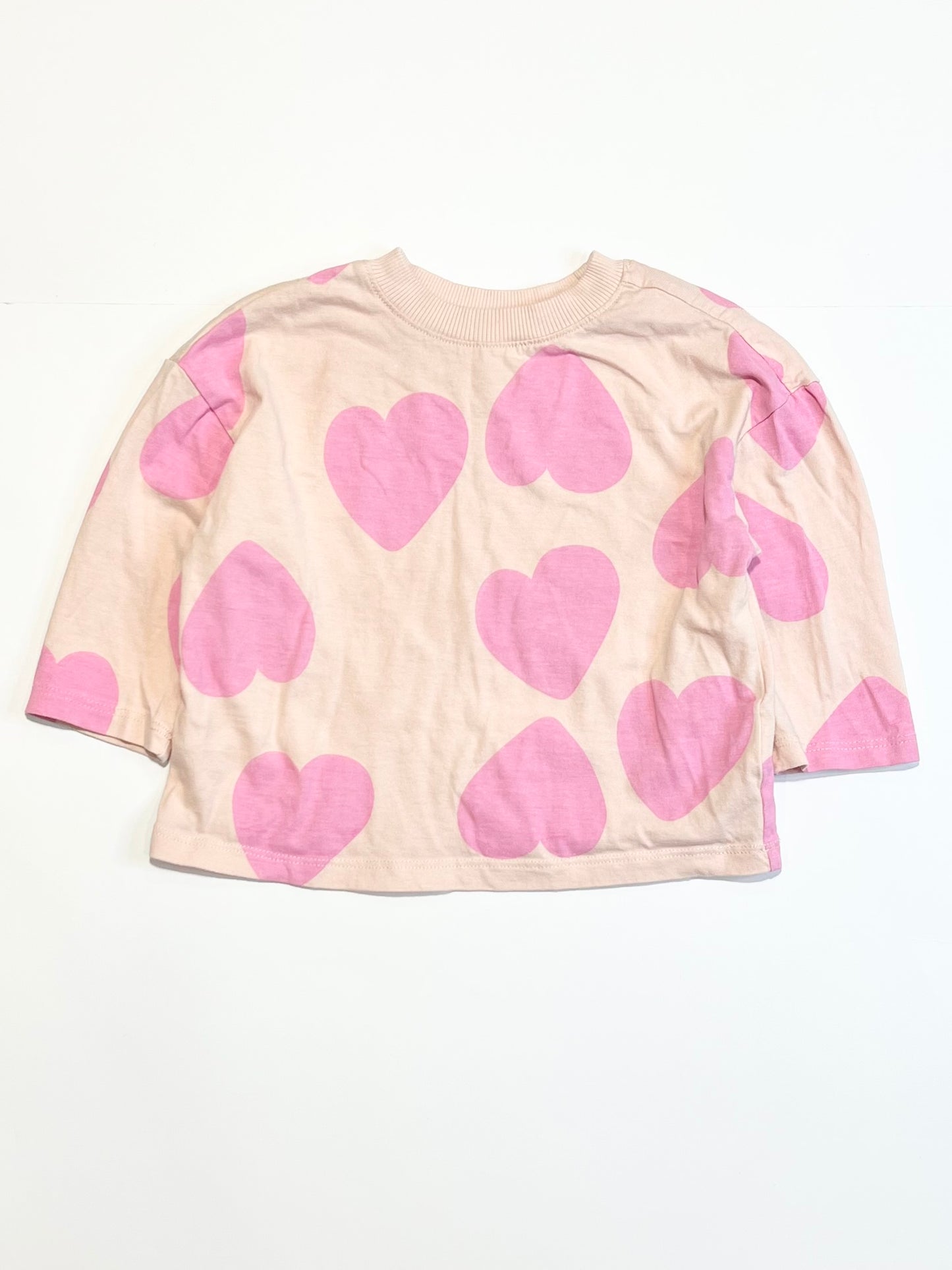 Pink hearts top - Size 1
