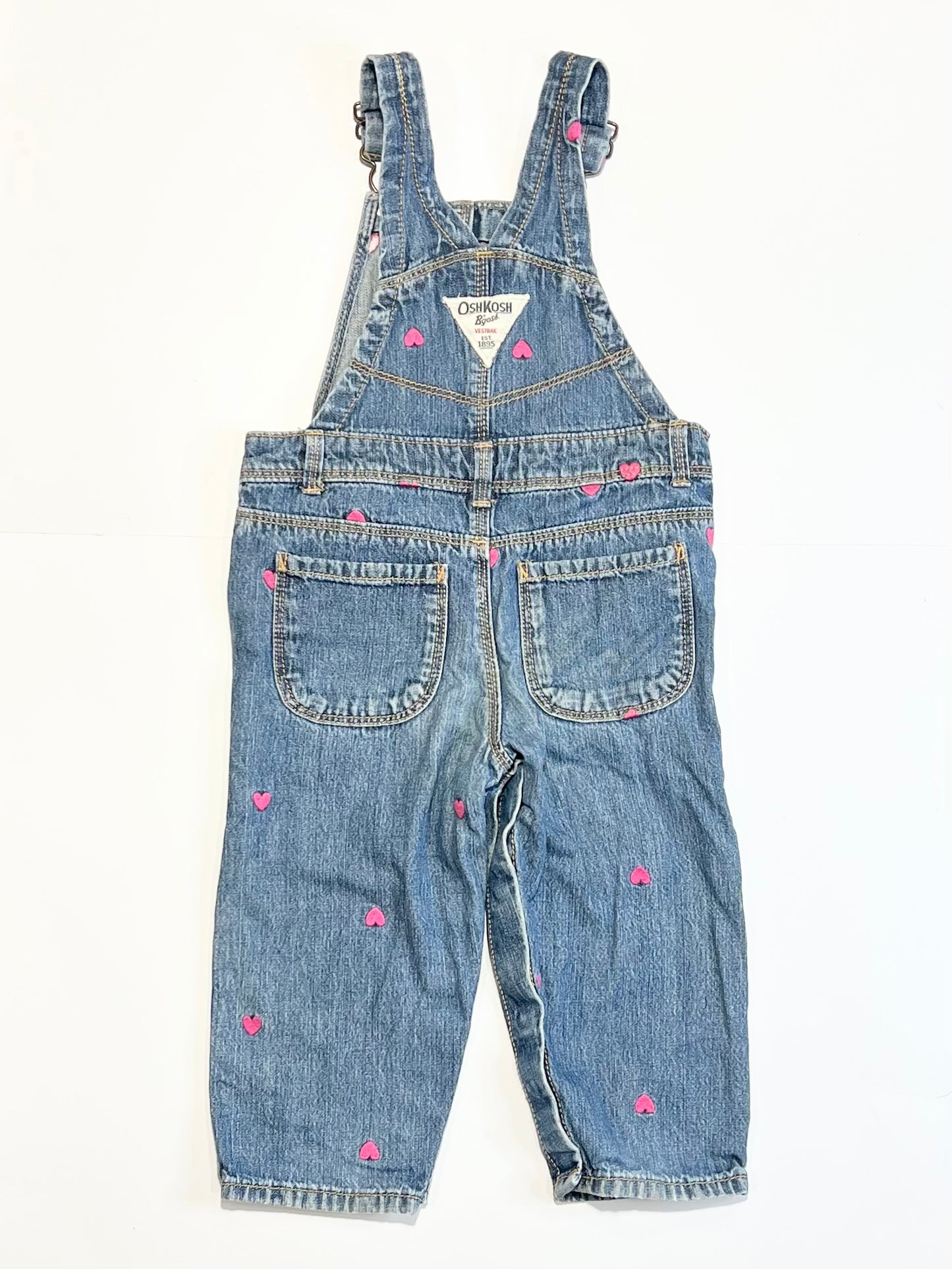 Denim hearts overalls - Size 1