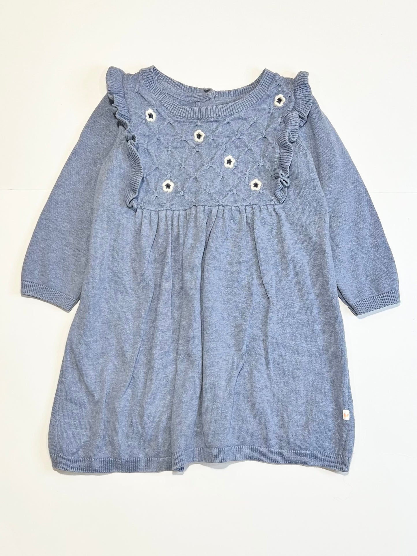 Embroidered knit dress - Size 1