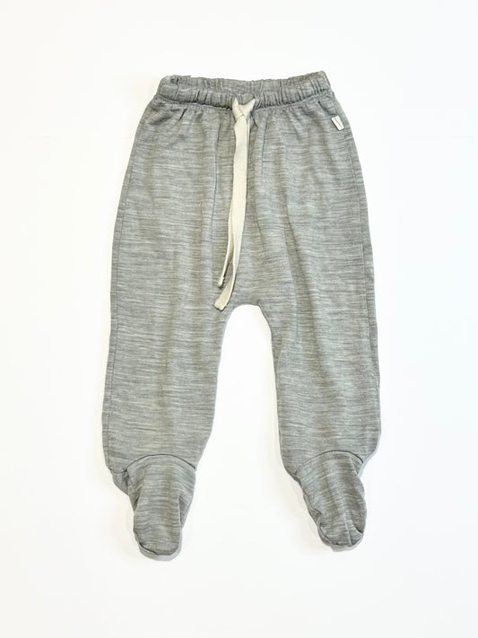 Pure merino wool footed pants - Size 0