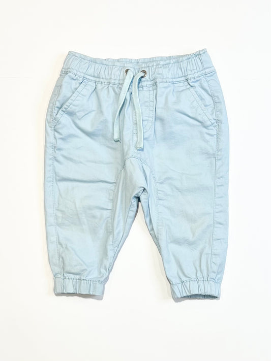 Blue cuffed pants - Size 0