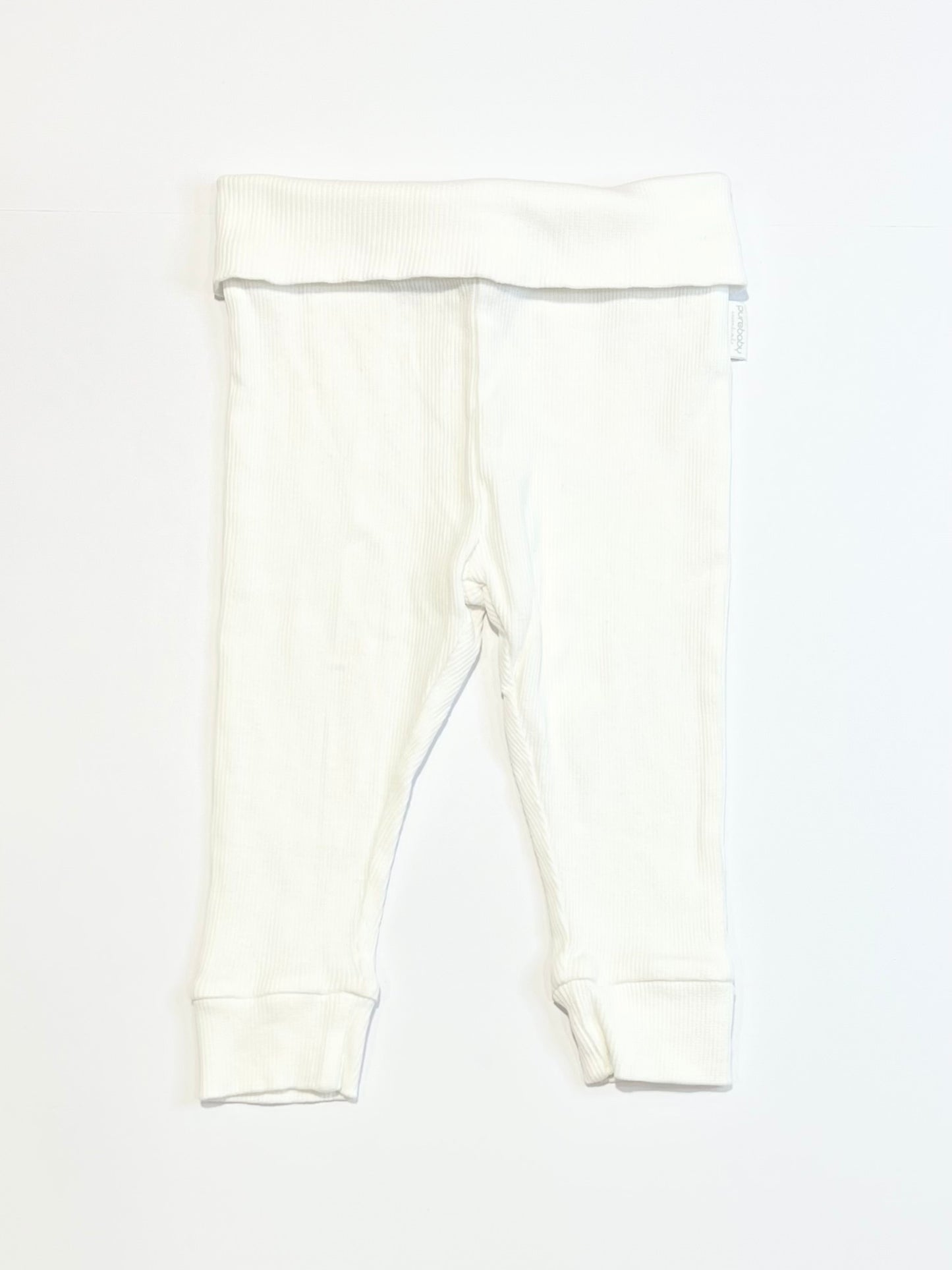 White ribbed pants - Size 0