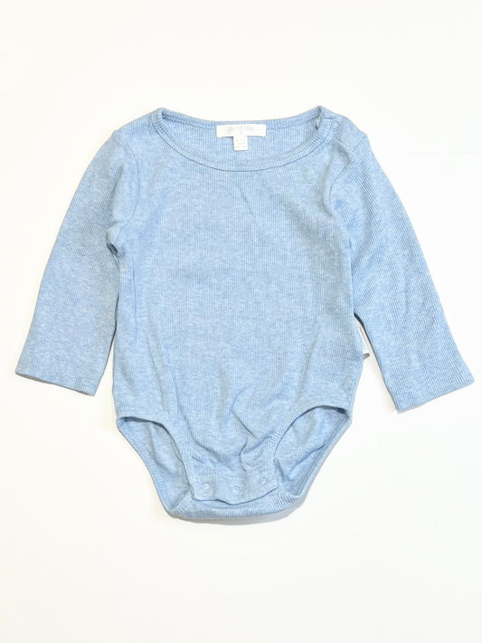 Blue ribbed bodysuit - Size 0