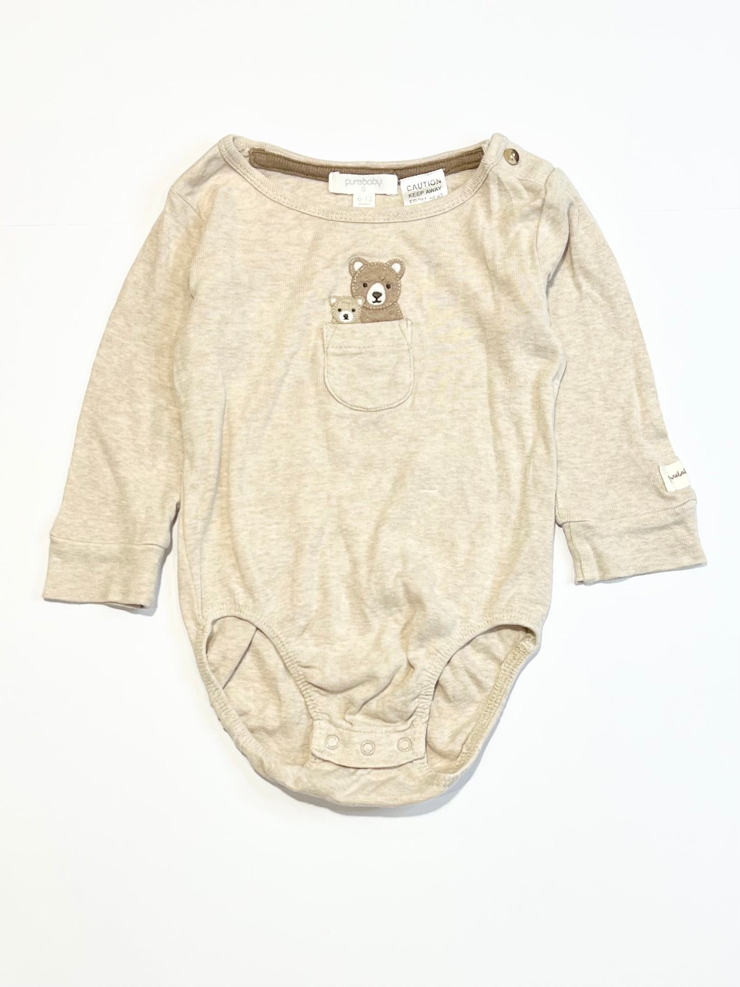 Ribbed bears bodysuit - Size 0