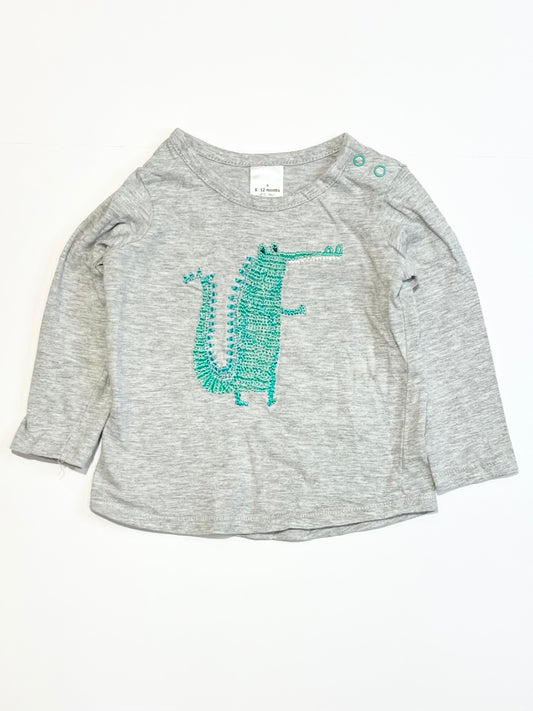 Embroidered croc top - Size 0