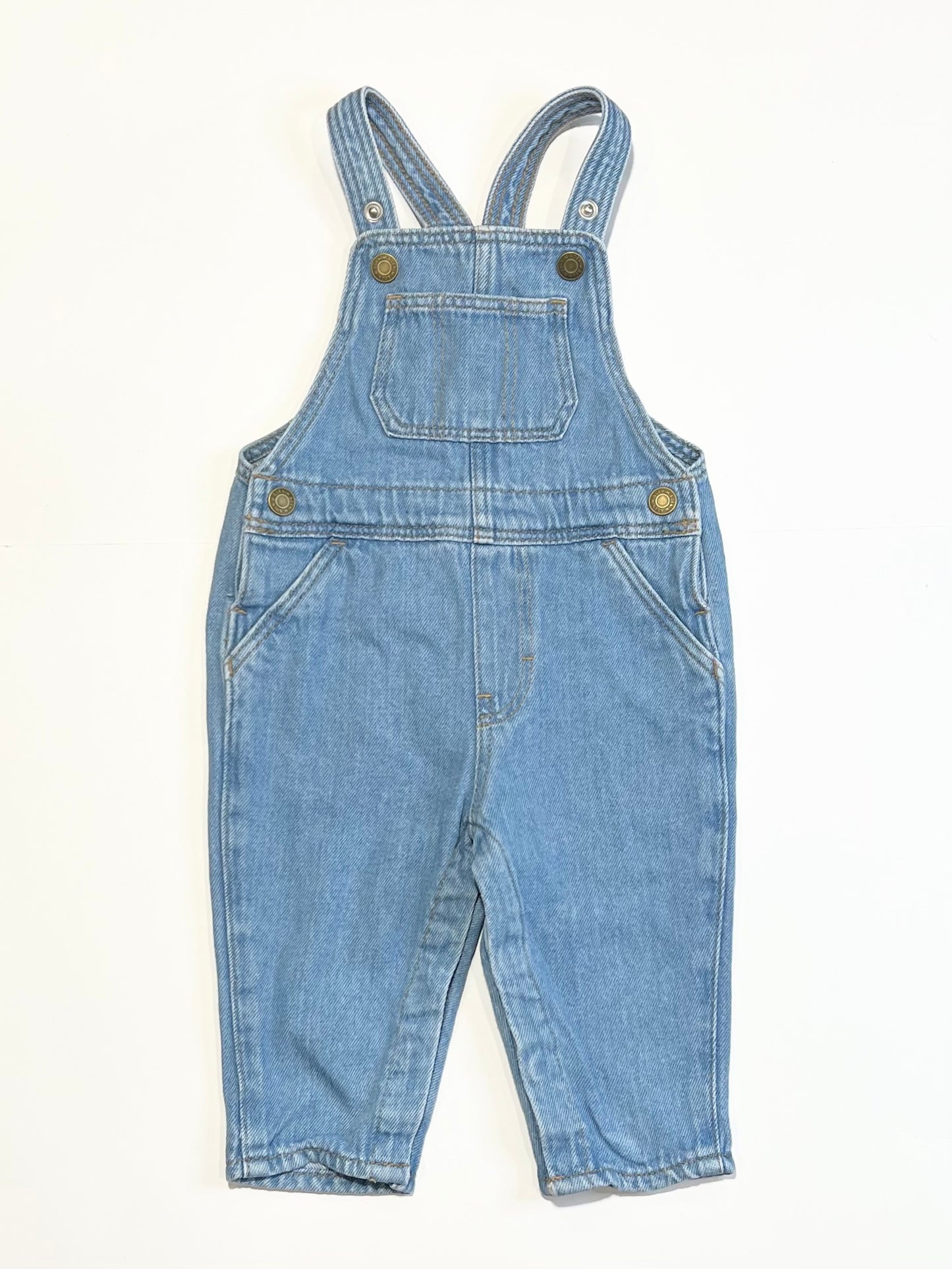 Denim overalls - Size 6-9 months