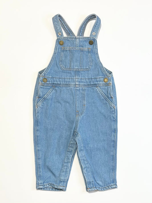 Denim overalls - Size 6-9 months