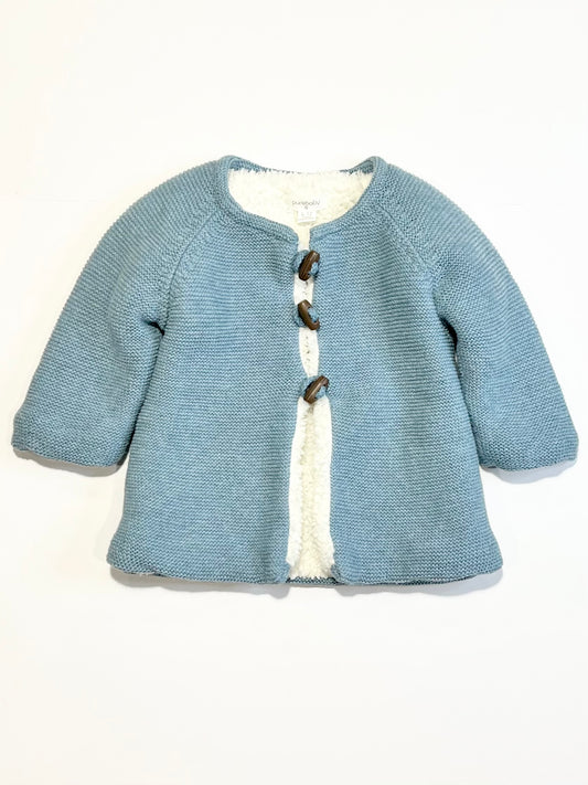 Blue knit jacket - Size 0