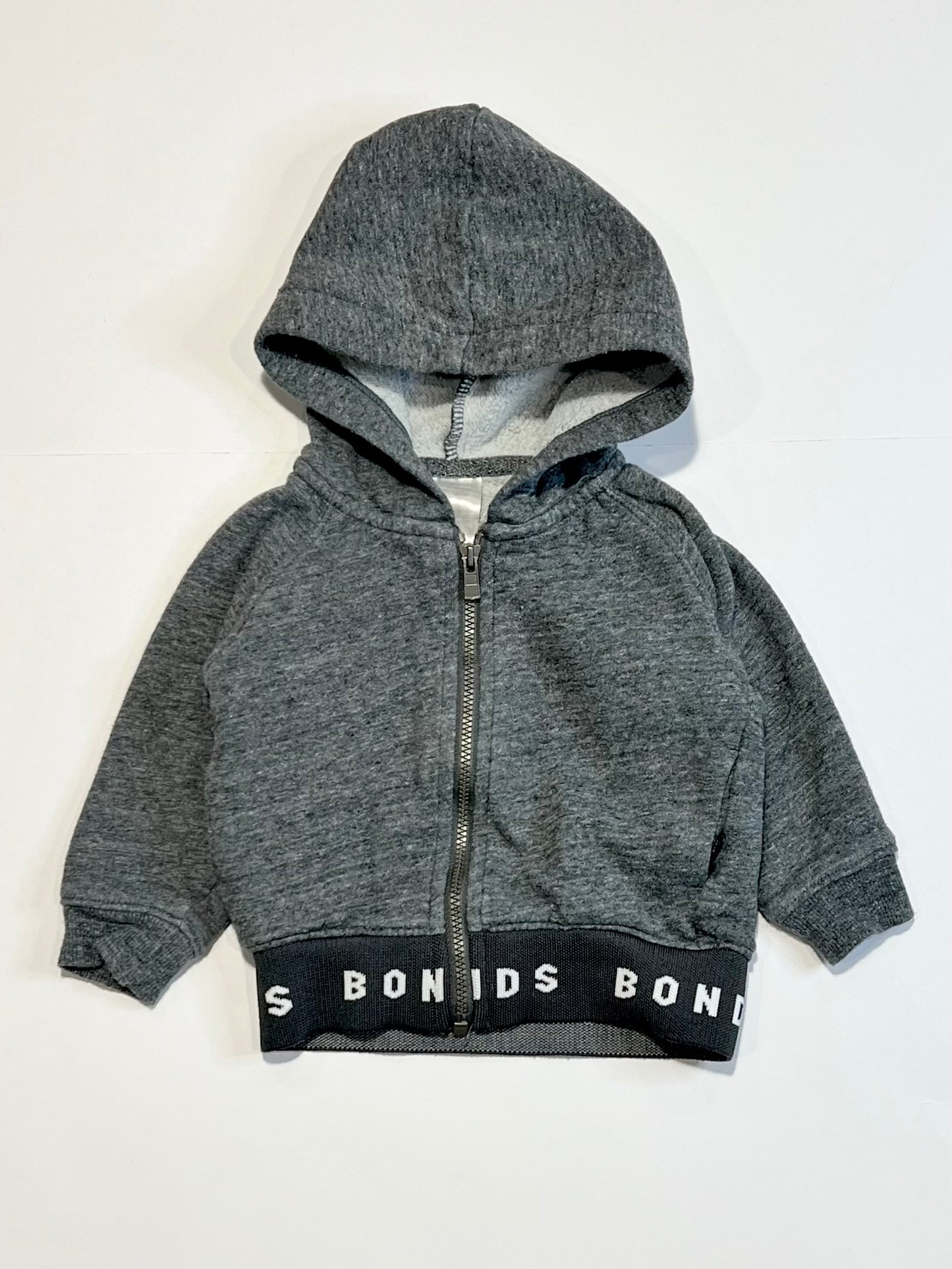 Grey zip hoodie - Size 0